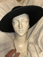 1920 Mannequin Head Plaster Model  for Wig Hat Making Display White