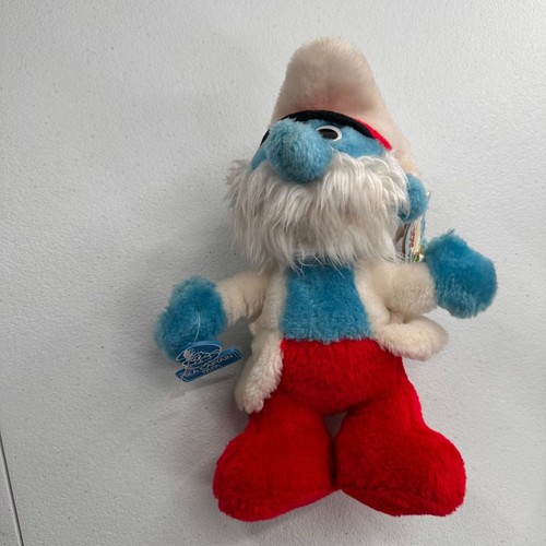 Vintage 1983 Wallace Berrie Smurf Smurfette Plush Toy Set Sea Captain Papa Peyo - Picture 10 of 17