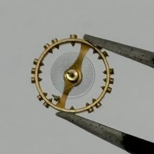 GSW 60 66 Balance Wheel Complete And Spring 5 1/2’’’ 1068 M Watch Movement Parts