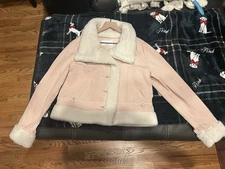 Women’s Pink Sherpa Lining Jacket— PLEASE READ THE DESCRIPTION