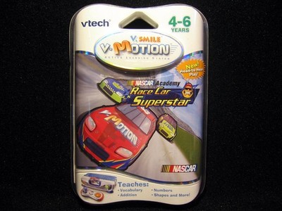 VSmile Motion Vtech Nascar Race Car Superstar Game Cartridge V Smile System