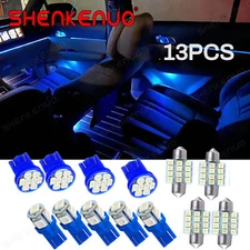 13pcs Blue LED Interior Lights Package Kit For 2001 - 2004 2005 2006 GMC Yukon