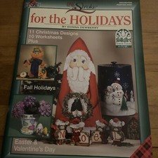 For the Holidays Tole Painting Booklet Patterns with Insert Donna Dewberry