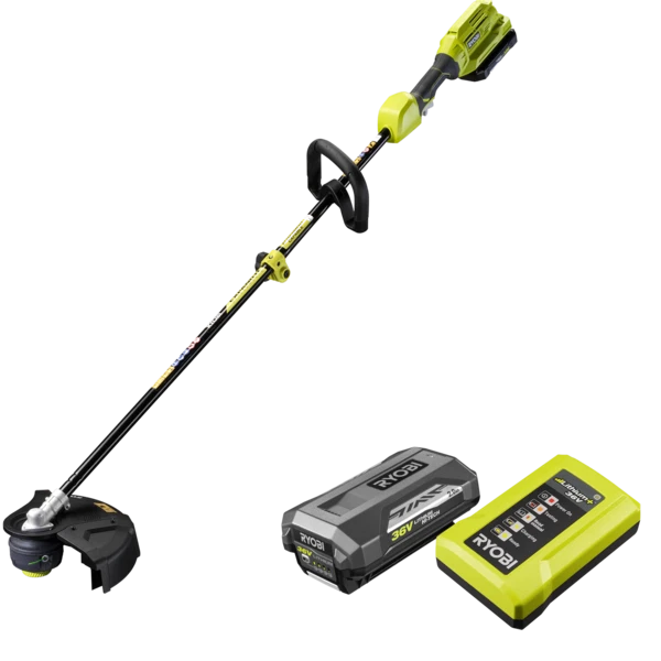 RYOBI 36V Cordless Electric Straight Shaft String Line Trimmer 2.0