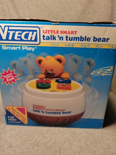 Vintage Vtech Little Smart Talk N Tumble Bear Learning Toy Baby ABC - Picture 7 of 9