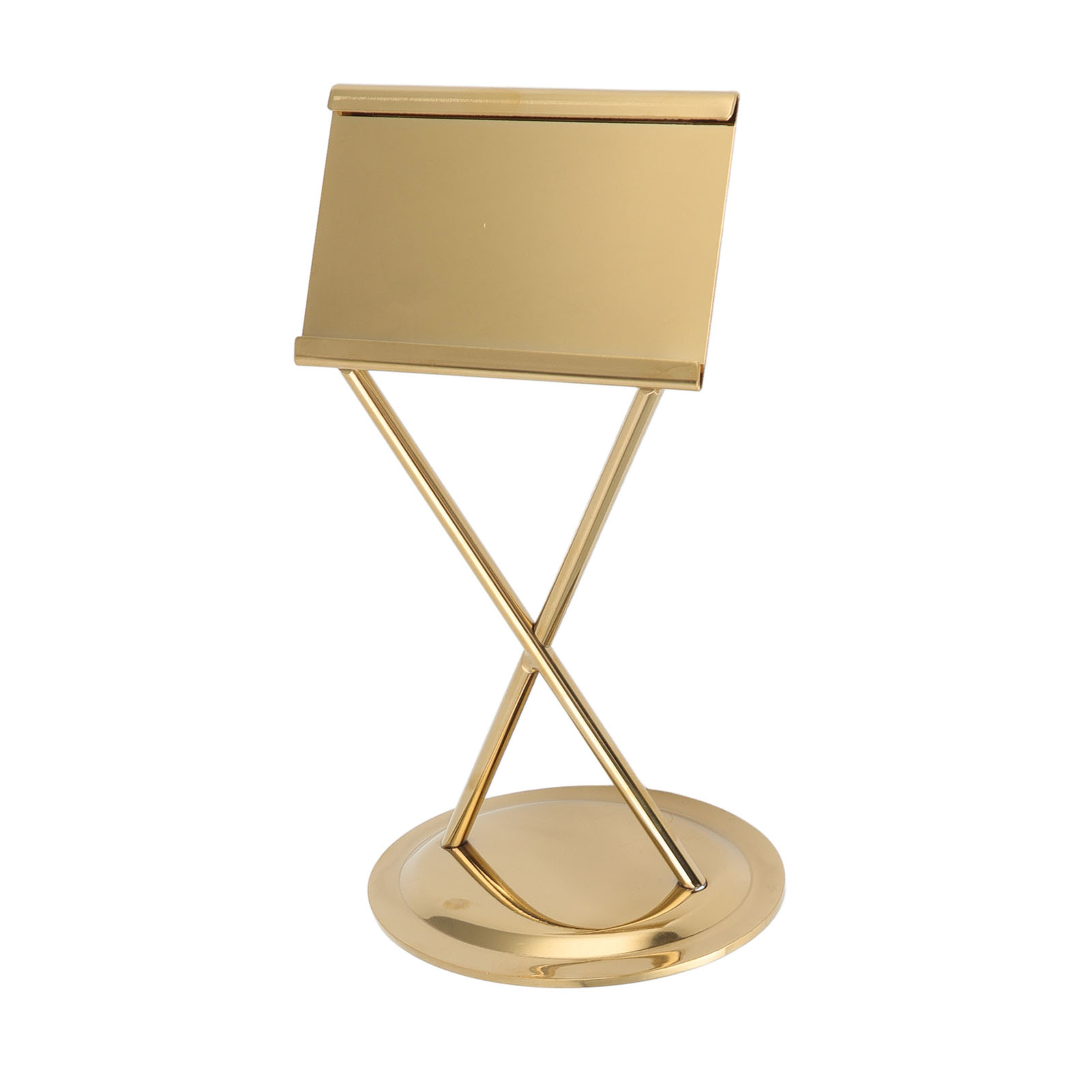 (Gold)Business Card Holder For Desk Business Card Rack Organizer