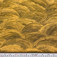 Mythical Horses Laurel Burch Clothworks Metallic Gold Cotton by the HALF YARD