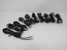 Standard Lot of 10 Phone Cords Cables RJ-11 Variety of Lengths