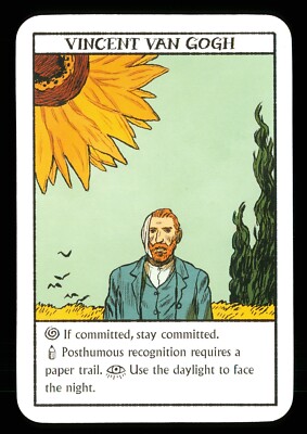 1 x Karte von Vincent van Gogh - Maler - A01