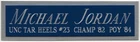 MICHAEL JORDAN UNC NAMEPLATE FO AUTOGRAPHED Signed JERSEY-BASKETBALL-PHOTO-FLOOR
