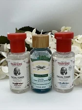 Lot 3 Witch Hazel:  Thayers Rose Petal & Unscented, Humphreys Organic Travel Sz