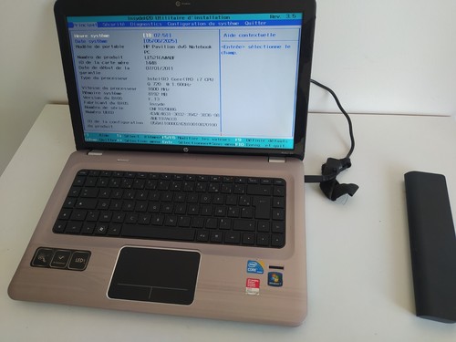 pc portable HP DV6-3180sf intel core i7 Fonctionnel