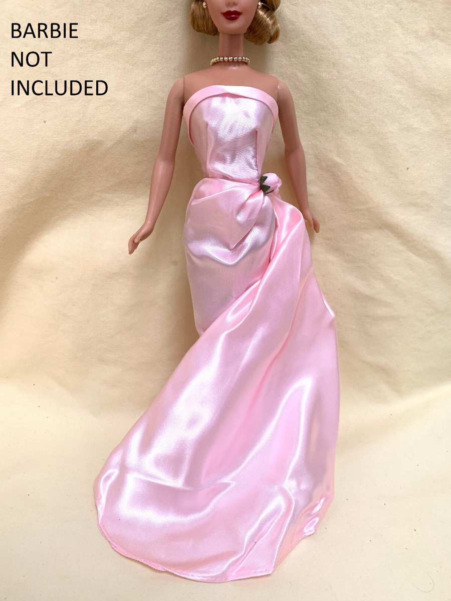 VINTAGE BARBIE ENCHANTED EVENING DRESS PINK GOWN 1960 REPRO *FRESH