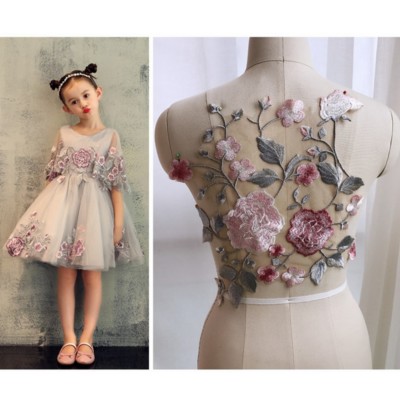 Cinta De Encaje Bordada Con Cuentas De Perlas En 3D, Parch De