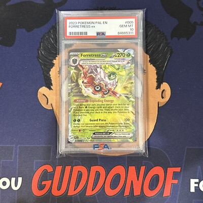 💎PSA 10 GEM MINT 2023 Pokemon Paldea Evolved FORRETRESS EX #005