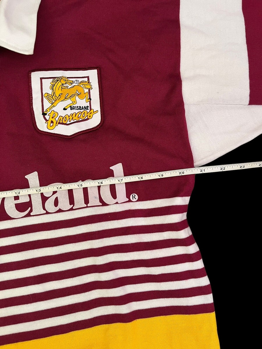 RARE Vintage Brisbane Broncos Power's 1994 Rugby Polo jersey