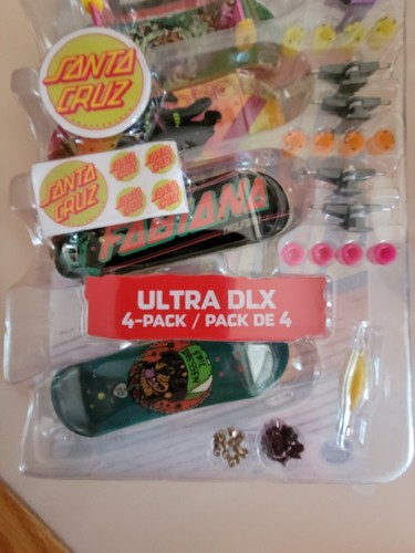 Tech Deck Ultra Dlx 4-pack Santa Cruz Neon Invasion VHTF NIB - 第 3/4 張圖片