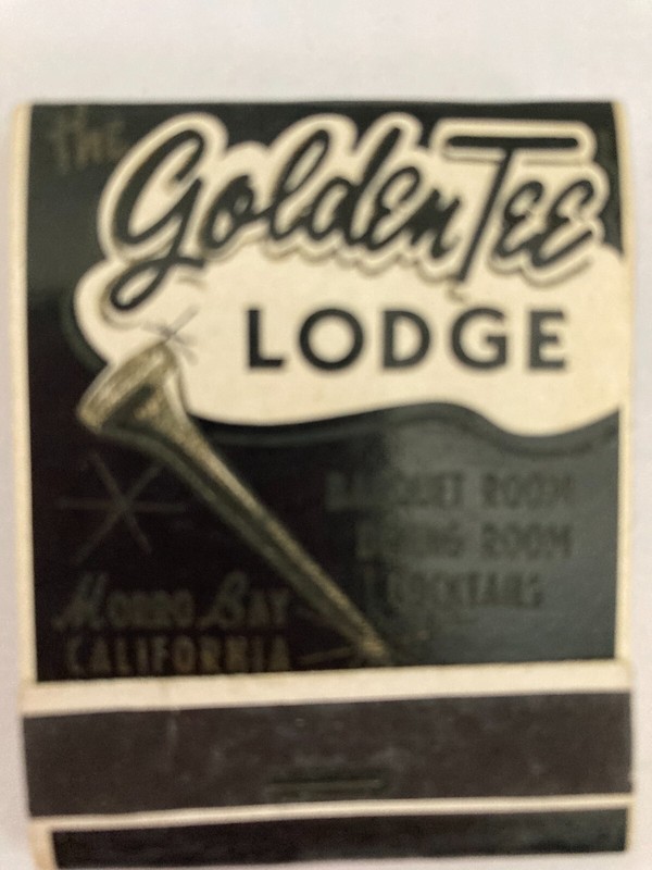 Golden Tee Lodge California Match Book