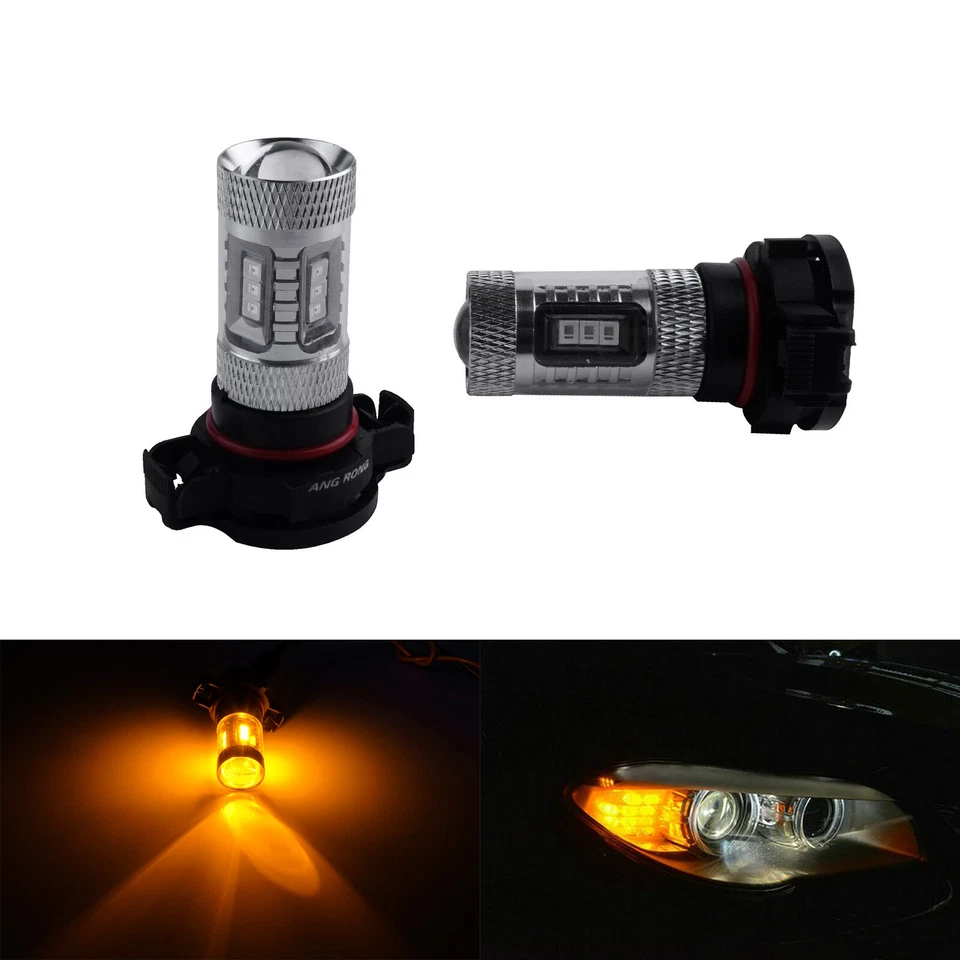 2x PSY24W PG20/4 Ampoule LED Clignotant Latéral Pour VW GOLF VI POLO Citroen C5 - Photo 2/4