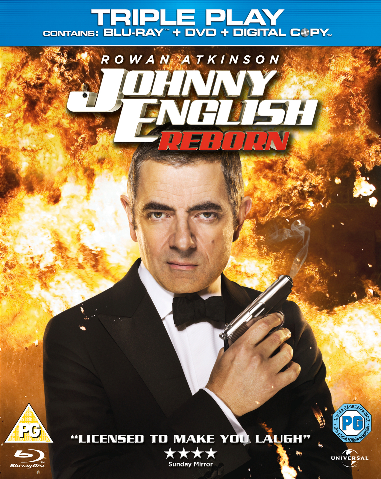 Johnny English Reborn (Blu-ray) Burn Gorman Gillian Anderson Richard Schiff