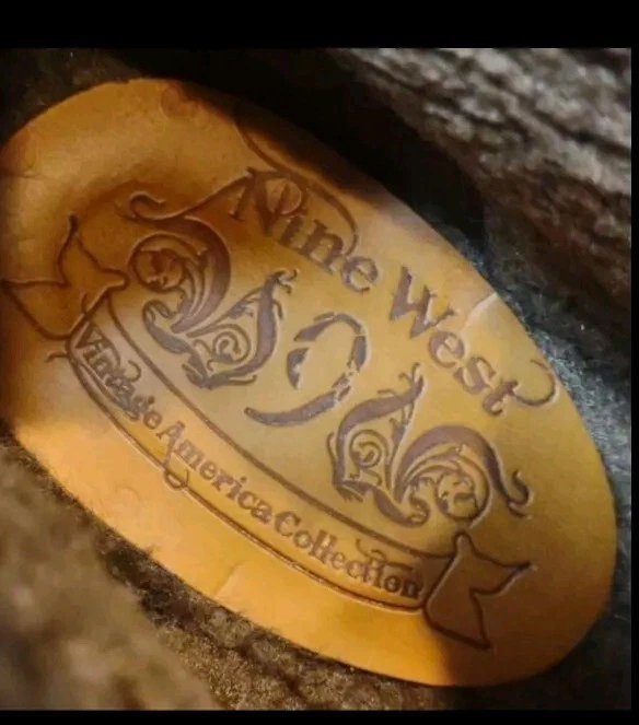 Botines Nine West Plataforma Retro Y2K Cuero Gamuza Tostado Grueso Talla 9.   A8 Foto 4 de 4