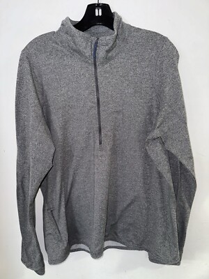 Merrell Men s  Gray 1/4 Zip Pullover Long Sleeve XL Performance Activewear