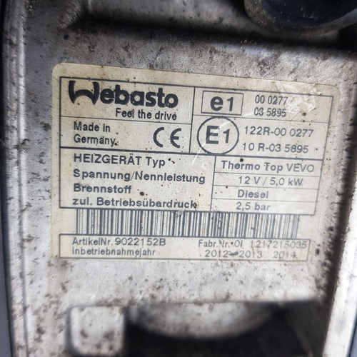 VOLKSWAGEN SHARAN MK2 2.0 DIESEL WEBASTO RISCALDATORE AUSILIARIO 2010 - SU 7N0815065M - Foto 11 di 12