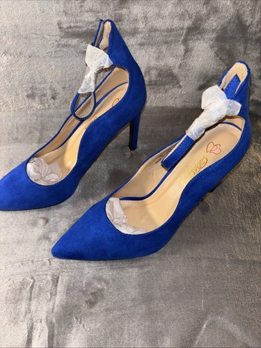 NEU - DBDK modische Stiletto High Heels Pumps Größe 8 mit Staubbeutel blau schwarz - Bild 6 von 18