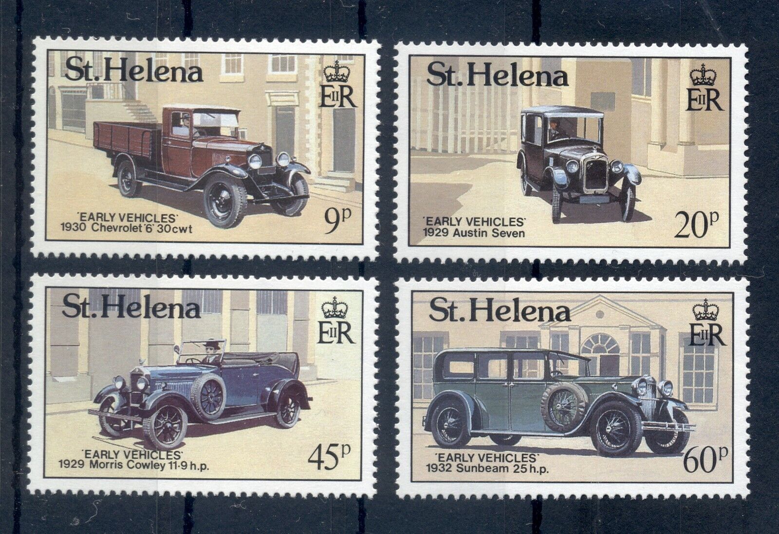 Limited price St. HELENA 1989 compl.set 4 stamps MNH Over item handling ☆ Mi.No - Automobiles