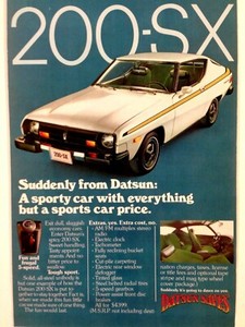 1977 Datsun 200SX Print Ad 