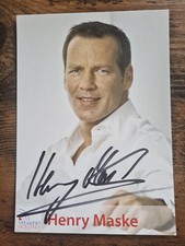 Autogrammkarte "HENRY MASKE" (Boxweltmeister, Autograph/Signature)
