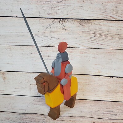 Kinderkram Ostheimer Jousting Knight and Horse German Handcrafted Wooden Toy