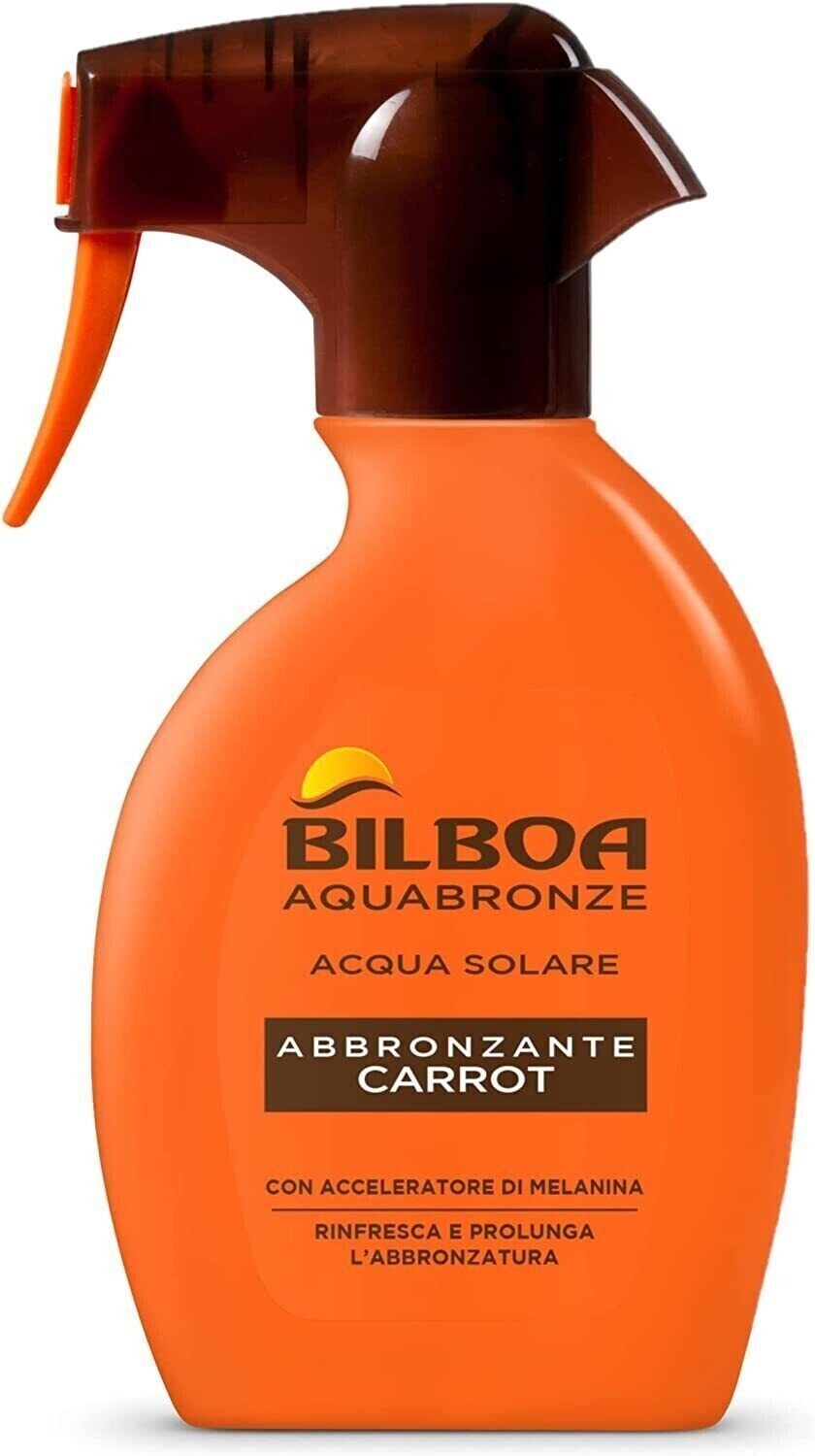 3 PZ BILBOA ACQUA SOLARE ABBRONZANTE CARROT 250ML CON ACCELERATORE