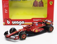 Statisches Modellauto Burago Ferrari F1 SF24 Leclerc Imola Gp 2024 Massstab 1/43