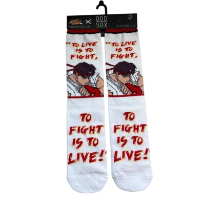 Odd Sox Street Fighter Size 6-13 Novelty Socks