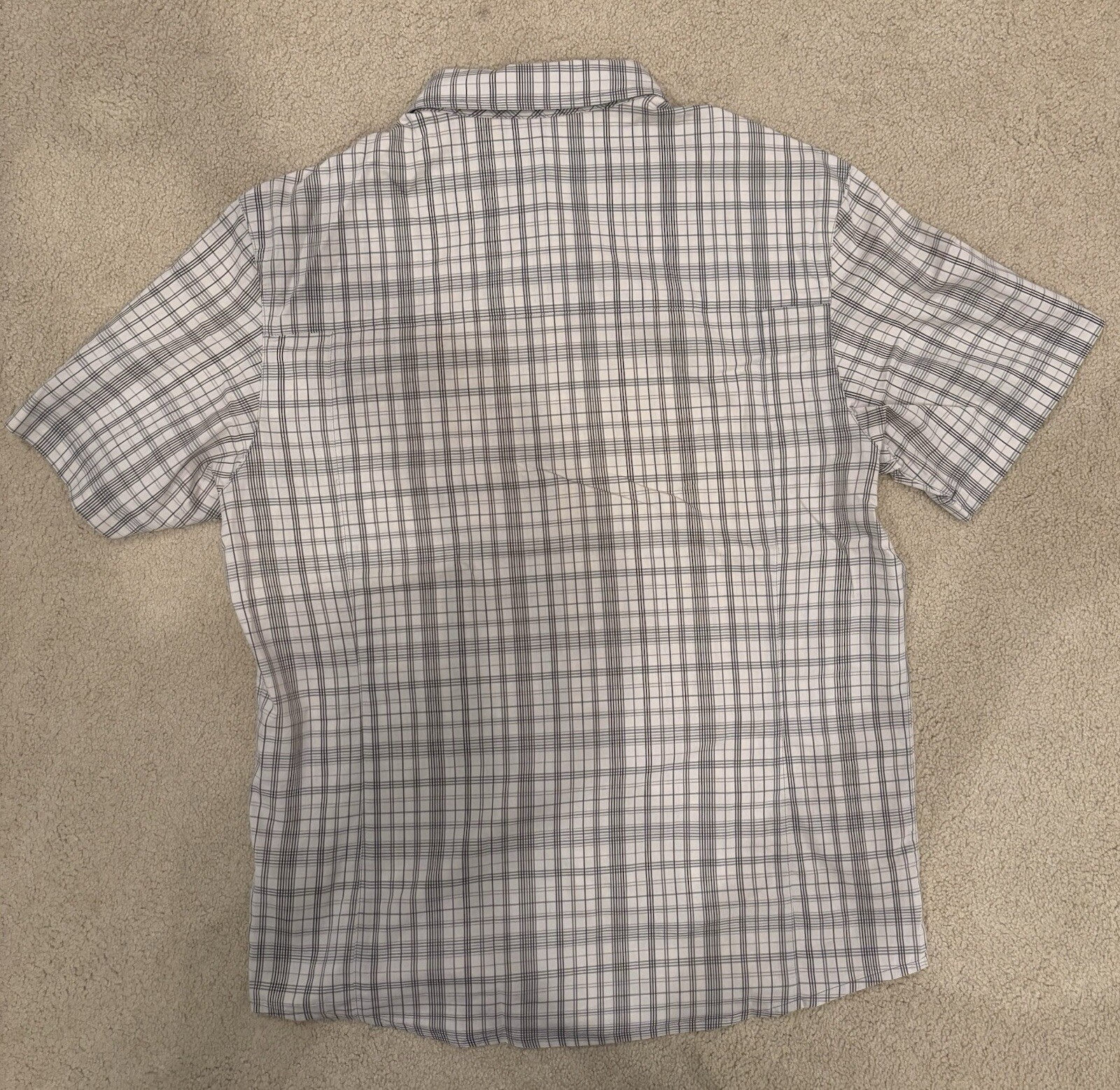 Arc'teryx Camicia Uomo Media Manica Corta Bottoni Plaid Tasca Camicia