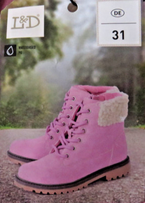 neu ° LILY & DAN Frühlings-Stiefel Boots Gr. 31 rosa Mädchen Schuhe Booties NEU