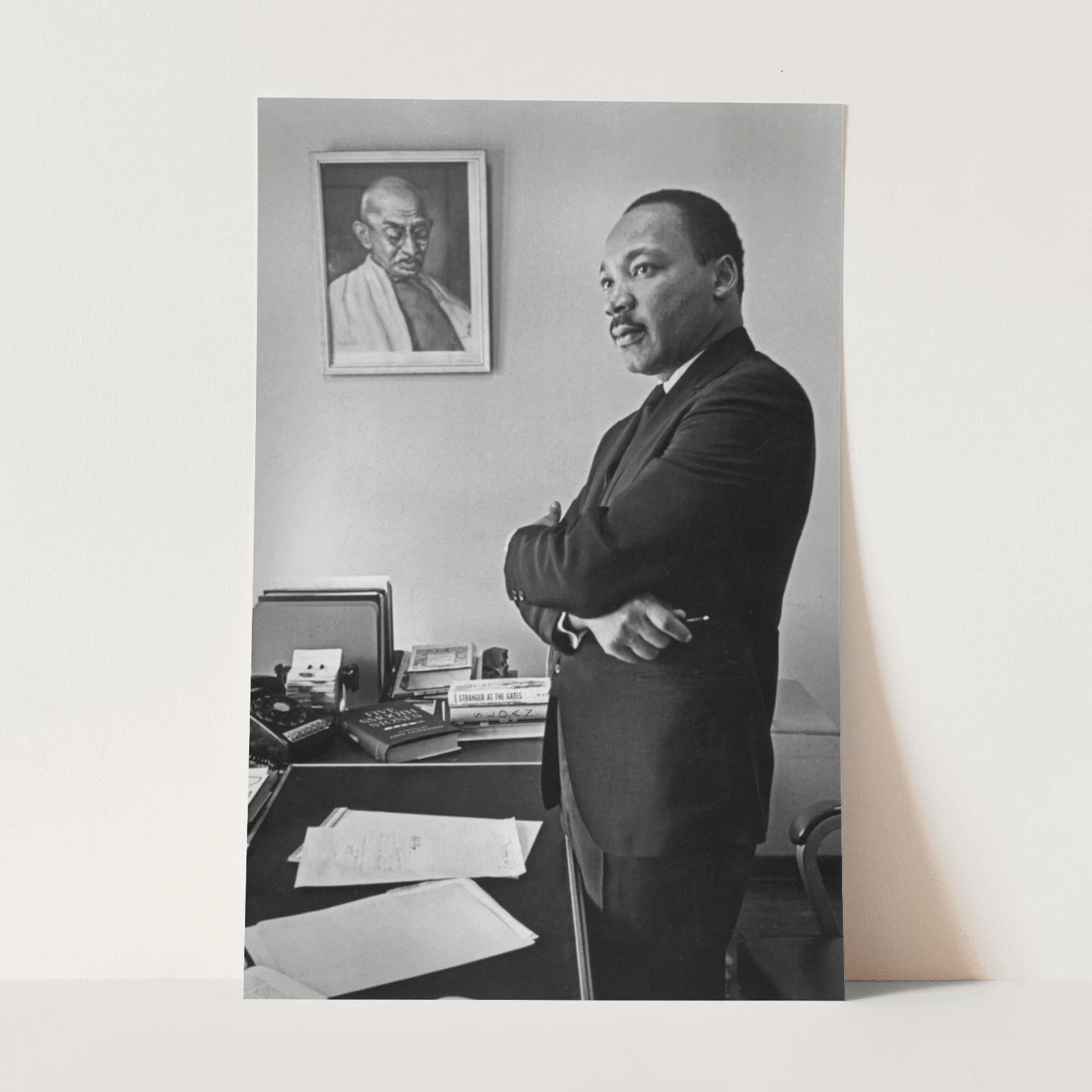 MLK Martin Luther King Jr 1960s Civil Rights Black & White Wall Art Poster Print
