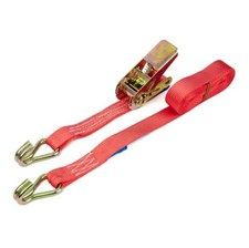 Ratchet Straps Tie Downs 5Mtr Trailers 25mm HGVs Claw Hooks 1000kg Loading 1 Ton