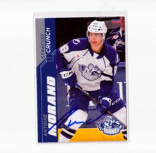 ANTOINE MORAND autographed SIGNED '21/22 SYRACUSE CRUNCH team card