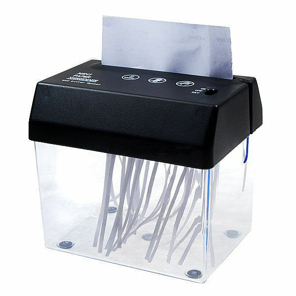 Compact USB Shredder Letter Opener Home Office A6 Paper Shredding Head W  Basket for sale online