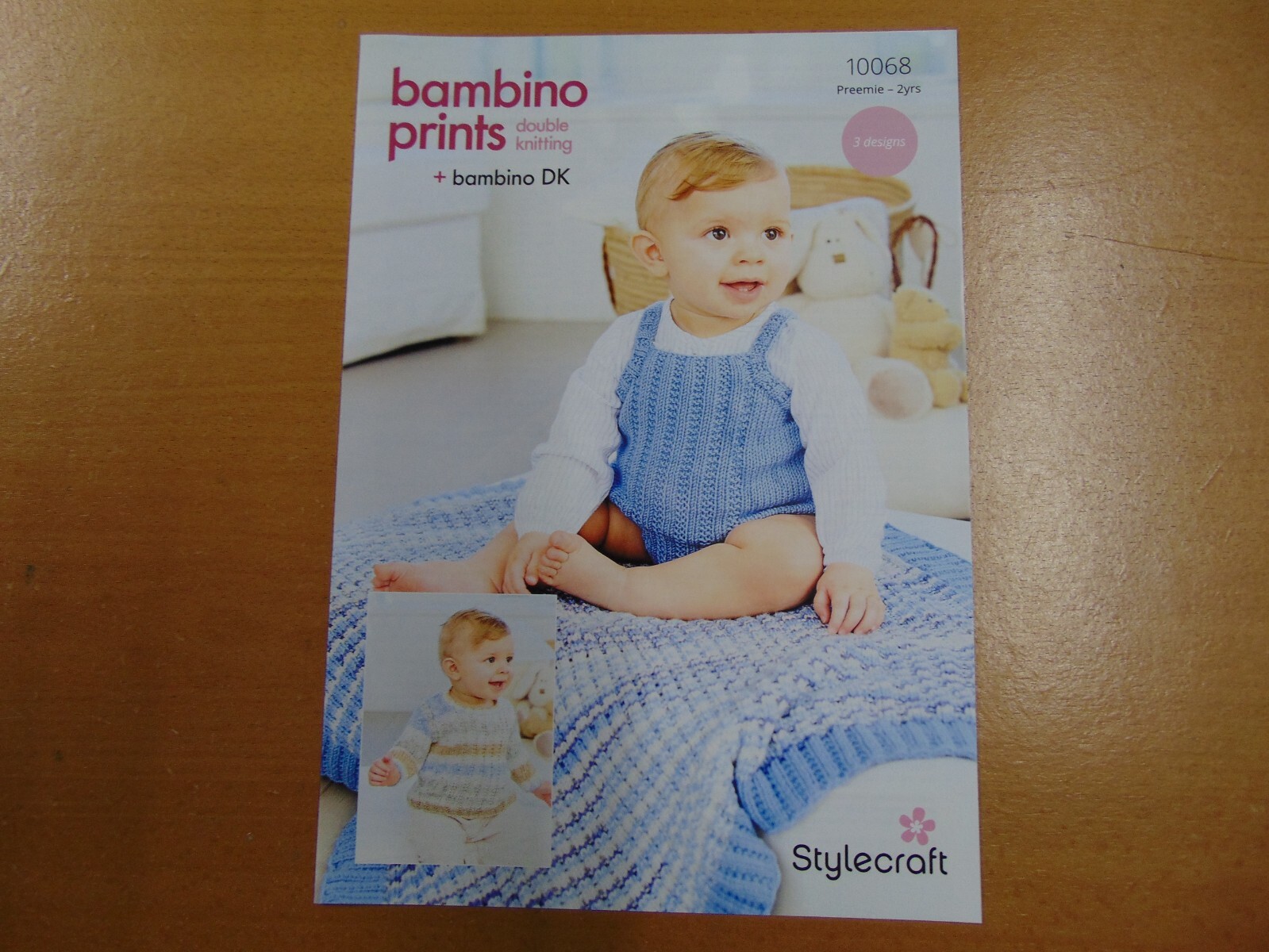 Stylecraft Bambino Prints Double Knitting Pattern 10068 Preemie to 2 Years