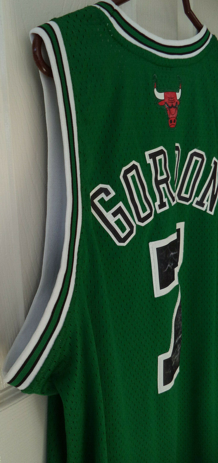 Adidas Ben Gordon Chicago Bulls St. Patrick's Day Jersey Sz 2XL