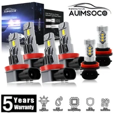 For Toyota Tacoma 2016-2023 LED Headlight Combo Kit High Low Beam Fog Light Bulb