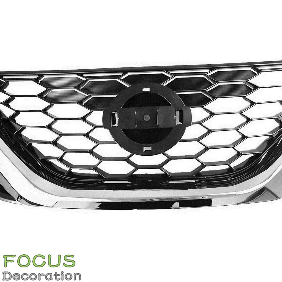 For Nissan Sentra 2016 2017 2018 Front Bumper Upper Grille Chrome ...