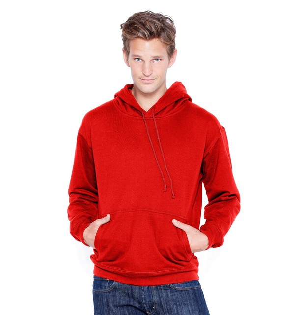 men's red pullover