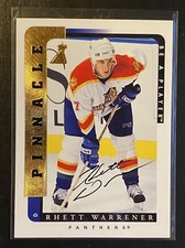 Rhett Warrener 1996-97 BAP Be A Player Certified Autograph Card - Panthers