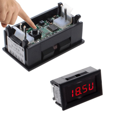 5pcs 2 in 1 Digital Voltage Current Meter (4-30V/0-2A) Tester Voltmeter