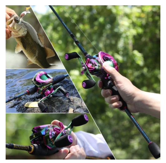 Kits Completos Caña de Pescar Carrete Juego de 5 Secciones carbono Estuche Bolsa - Image 3 of 4