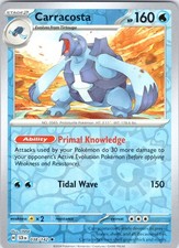 Carracosta SV07: Stellar Crown 038/142 Reverse Holo Pokemon TCG LP
